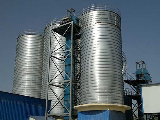 fly ash silo storage system