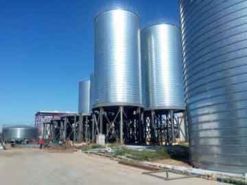 slag powder steel silo